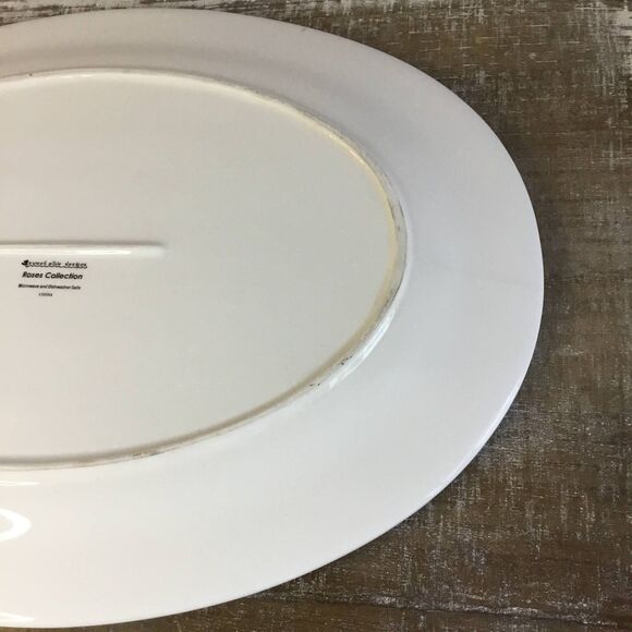 Sweet Olive Designs Rose Collection Pastel Colorblock Shabby Chic Platter Plate - Picture 9 of 10